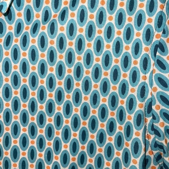 Envelop Jim Smith Button Front Shirt Mens Size Small S Cotton Short Sleeve Blue - Picture 3 of 7